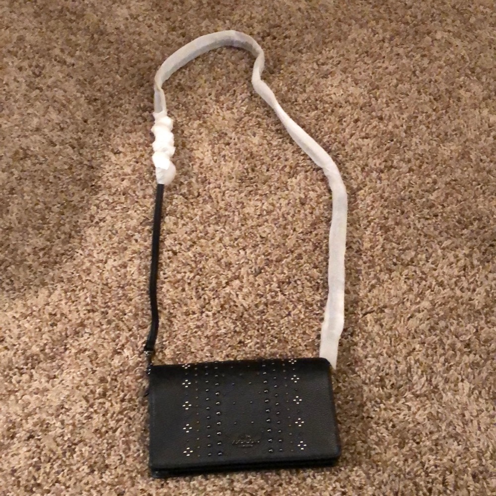 BRAND NEW WITH TAGS COACH BLACK LEATHER CROSSBODY